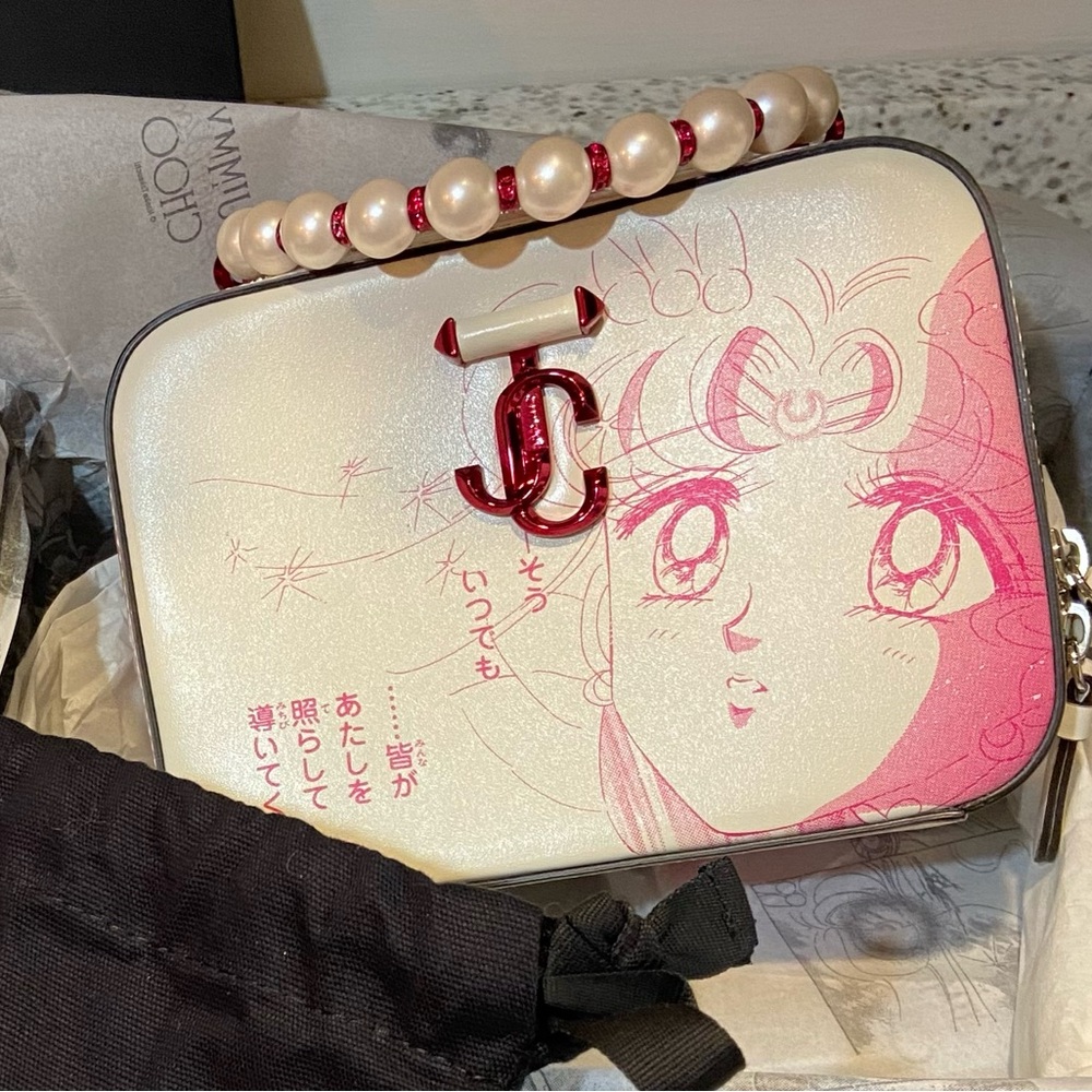 Sailor Moon x Jimmy Choo Collaboration Avenue Vanity Bag - Picture 1 of 10